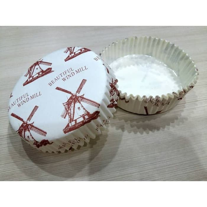 paper cup case roti bulat - windmill isi 200 pcs