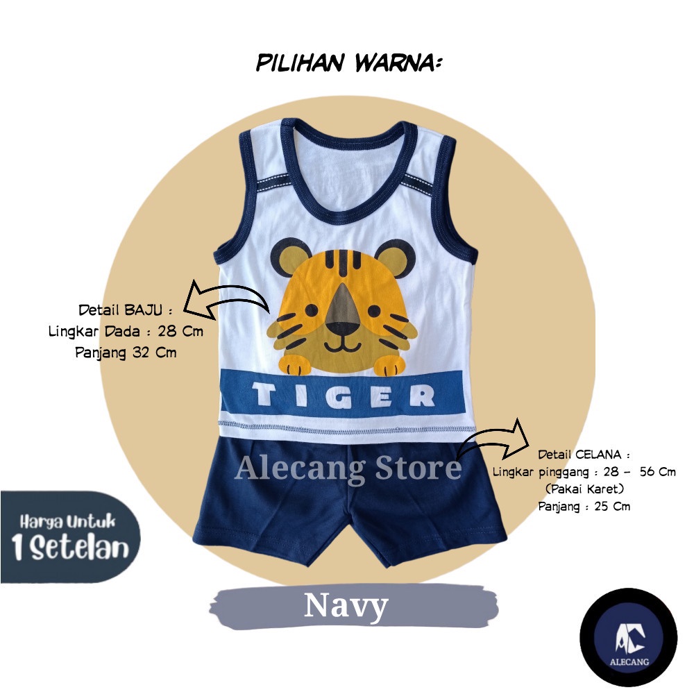 Setelan Baju Kutung Bayi 3 - 12 Bulan merk MAKAYLA motif MACAN