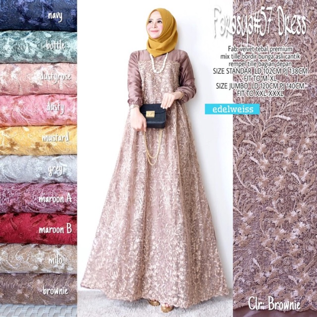 Farasya dress / farasya 57 / dress tille / bisa seragam