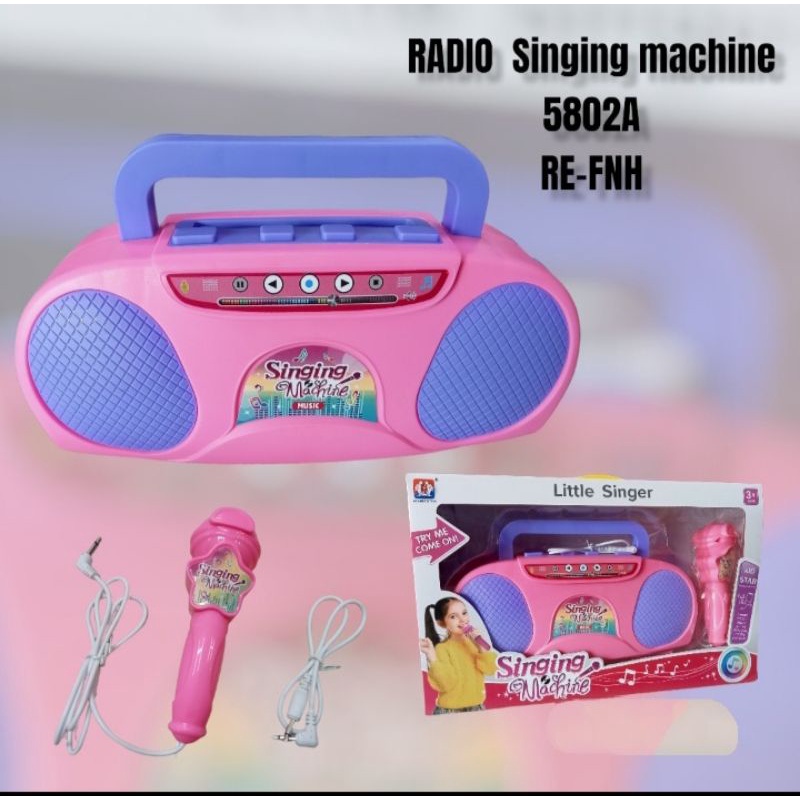 5812A Mainan Radio untuk Menyanyi Karaoke / Singging Machine Hello Kitty Avengers dll