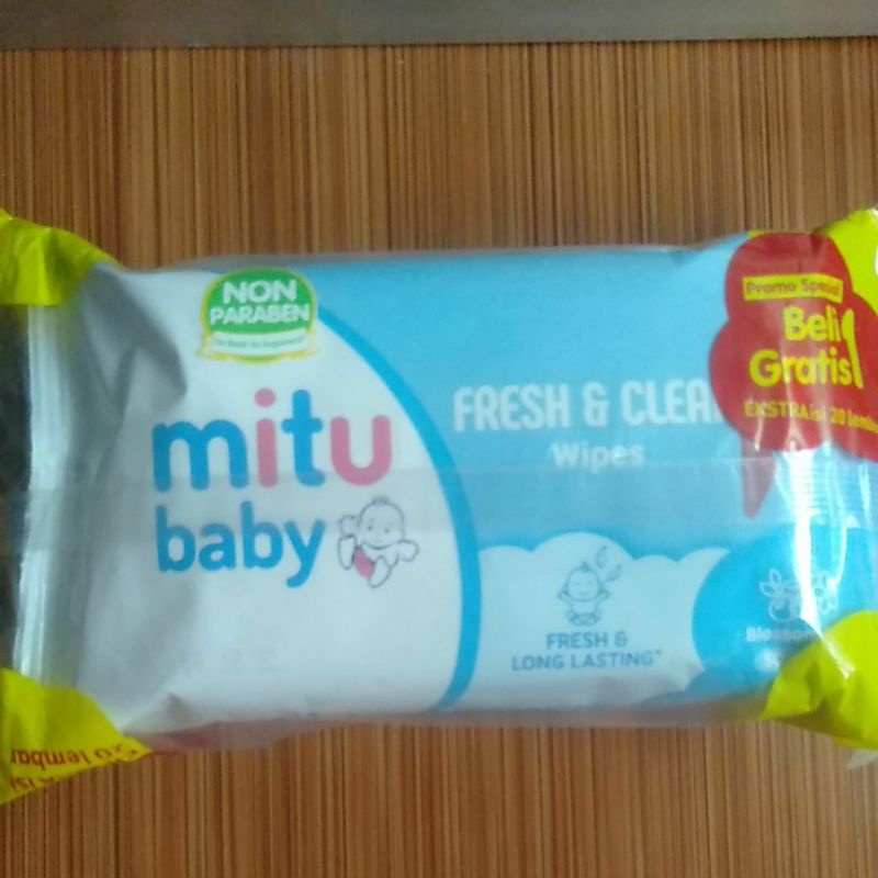 mitu baby blue fresh &Clean wipes
