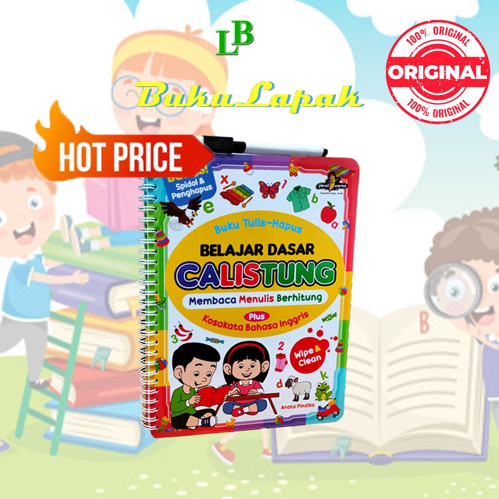 Jual BUKU TULIS HAPUS BELAJAR DASAR CALISTUNG - BUKU CALISTUNG - BUKU ...