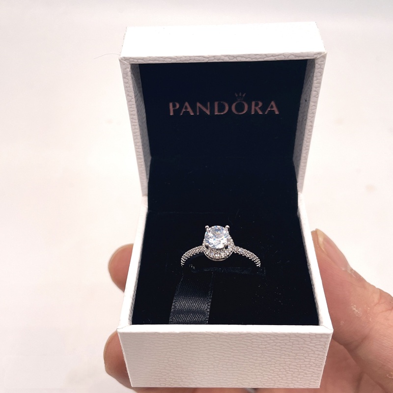 Pandora Cincin Sterling Silver 925 Dengan Cubic Zirconia Untuk Wanita