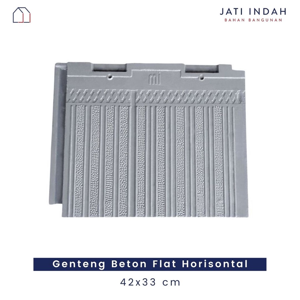 Genteng Beton MI Flat Horisontal | Genteng Cor Minimalis