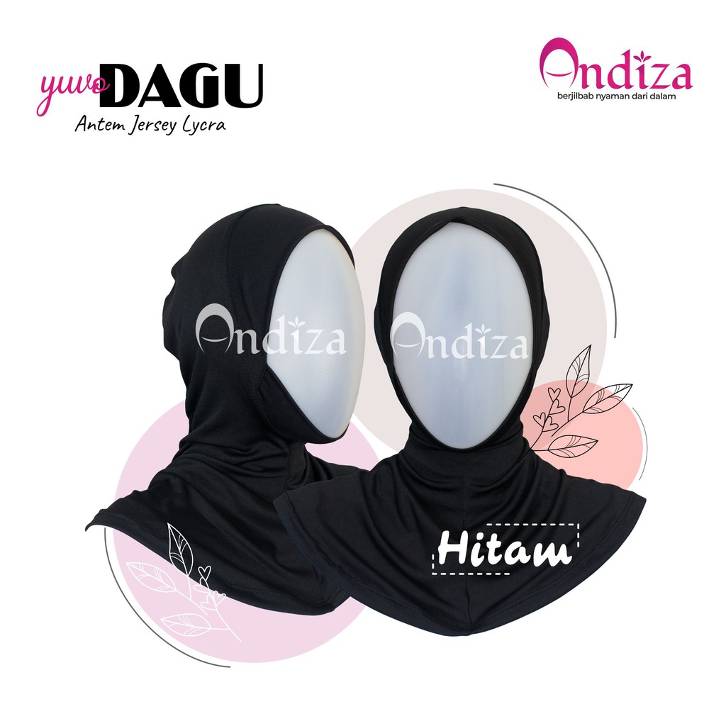 Ciput Ninja Dagu Antem Syari Jersey Lycra Tebal Adem - Khanza Hijab