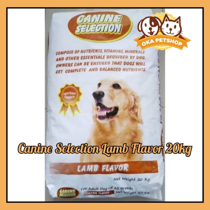 Dog Food Canine Selection Lamb 20kg / GO-JEK makanan anjing canine selection