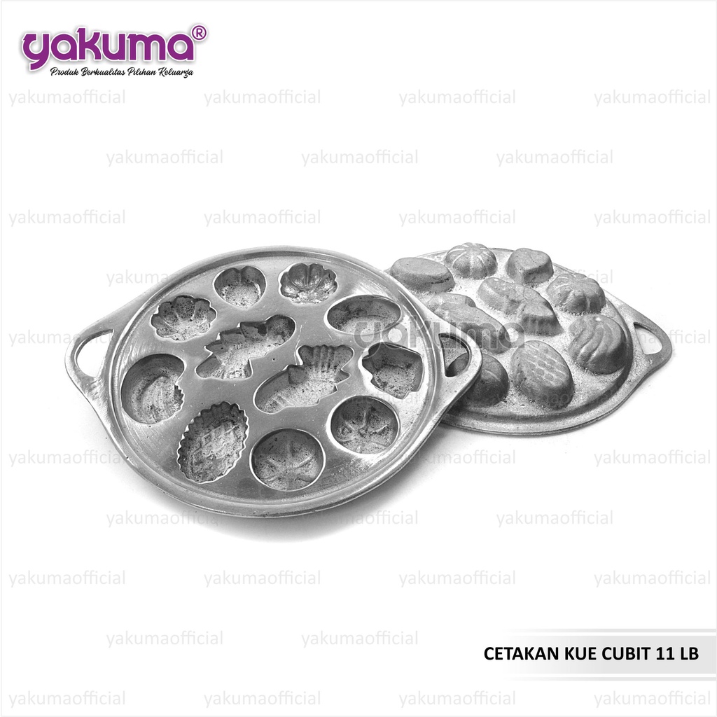 CETAKAN KUE CUBIT MOTIF 11 LUBANG TEBAL