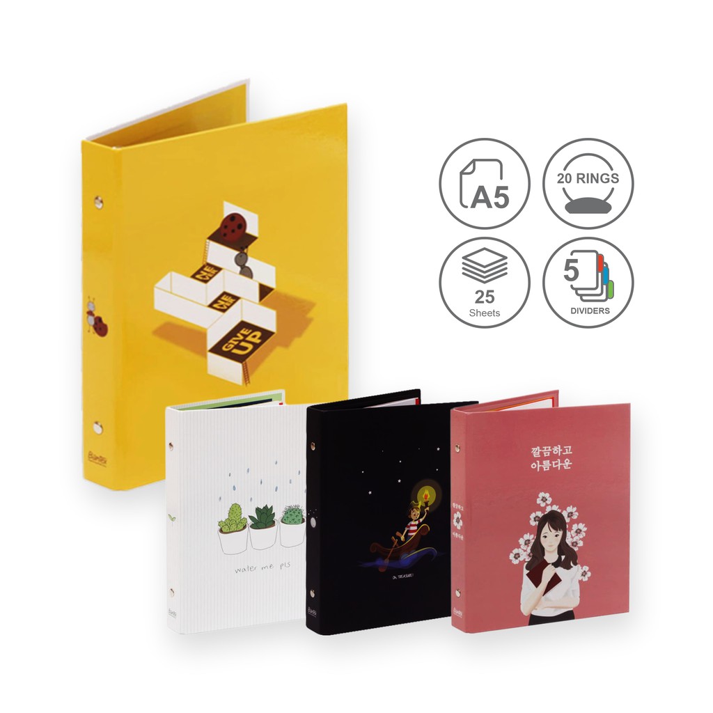 

[BMS Surabaya] Bantex Binder A5 20 Ring Motif Fancy 1329