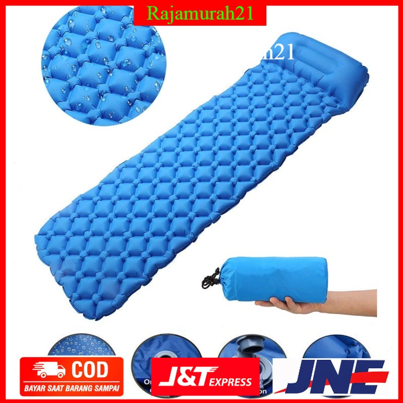 Encampment Kasur Matras Angin Inflatable Bed Air Cushion for Sleeping Bag - NH18 - Blue