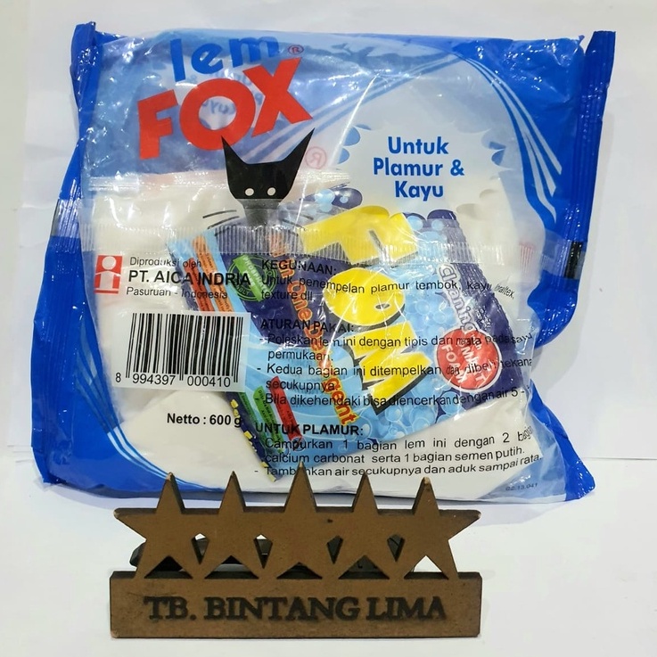 

Lem FOX Putih refill 600gr bungkusan - lem kertas - lem wallpaper - lem serbaguna