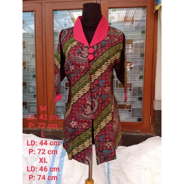 atasan batik baju batik cewek cardigan batik