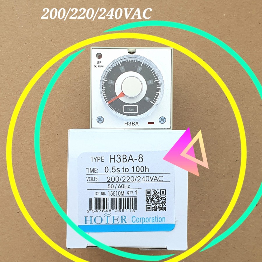 Timer Relay Oven H3BA-8 200/220/240VAC - Timer Oven H3BA-8 200/220/240VAC