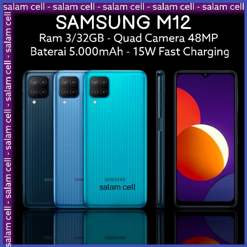 SAMSUNG M12 RAM 4/64GB Camera 48mp Baterai 5.000mAh  Original Garansi Resmi-2