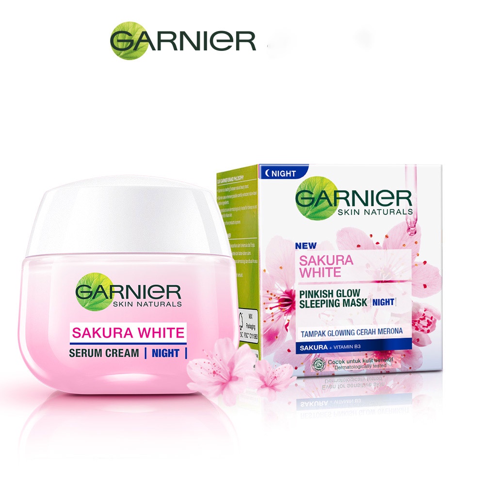 GARNIER Sakura White Night Cream