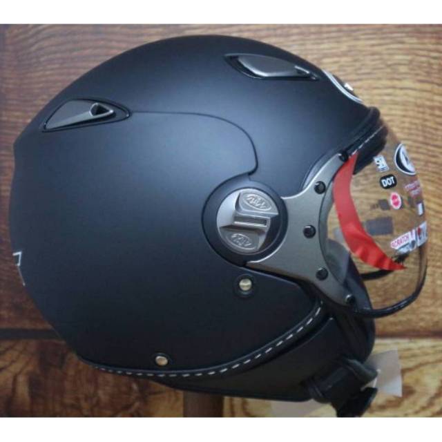 HELM KYT ELSICO SOLID - BLACK DOFF