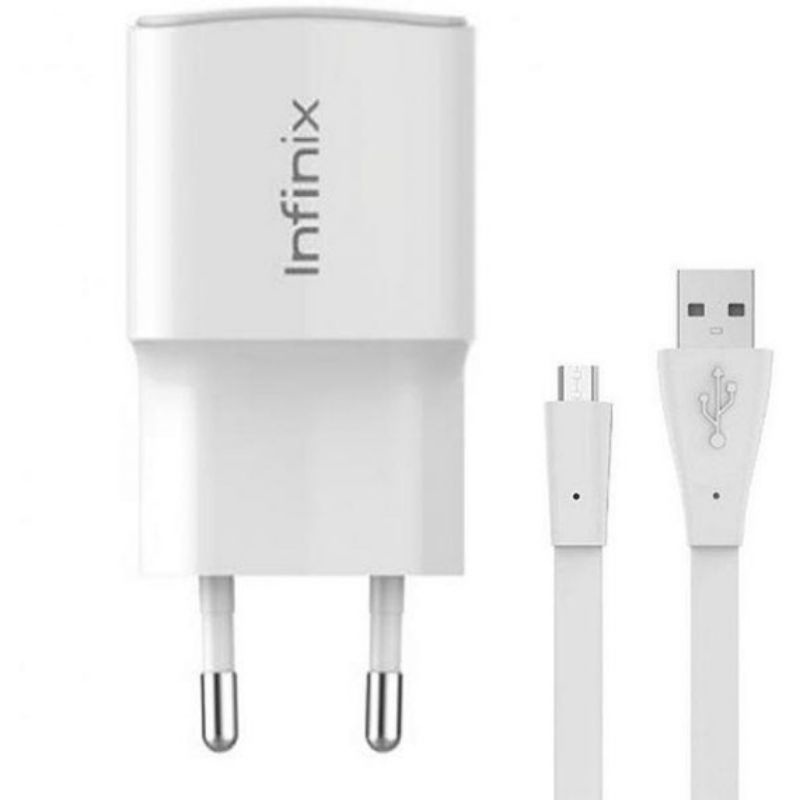 TRAVEL CHARGER INFINIX XCU32 HOT9/HOT10 KABEL MICRO USB &amp; TIPE-C REAL 2A SAFETY CHARGER
