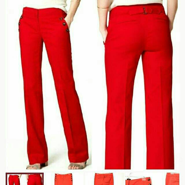 LOFT Marisa Trouser Orange Sailor Pants