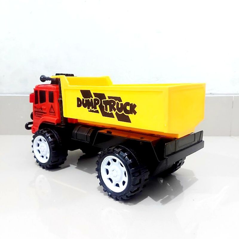 Mainan Mobil Truk Dump Tarik - Mobilan Truck Tanah Pasir Anak Laki Cowok