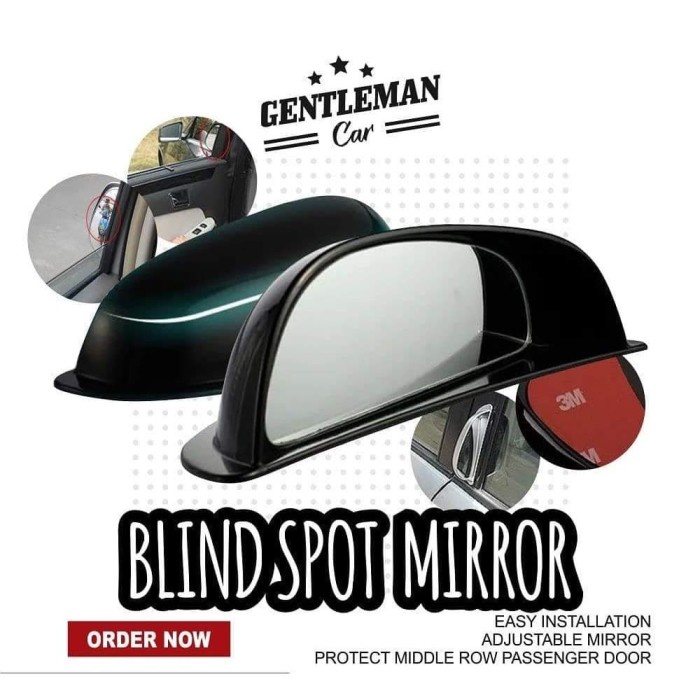 Mobil-Spion- Spion Pintu Blind Spot Mobil | Kaca Samping Tambahan Baris Tengah - Kiri -Spion-Mobil.