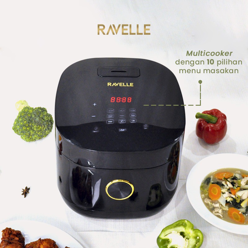 RAVELLE Low Carb Rice Cooker - Rice Cooker Low Carbo - Rendah Gula atau Karbo