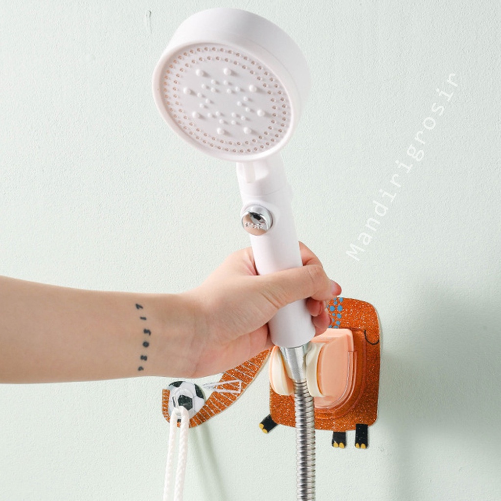 Gantungan Handshower*Tempelan Dinding*Hook Gantungan*Tempel Gajah*2in1