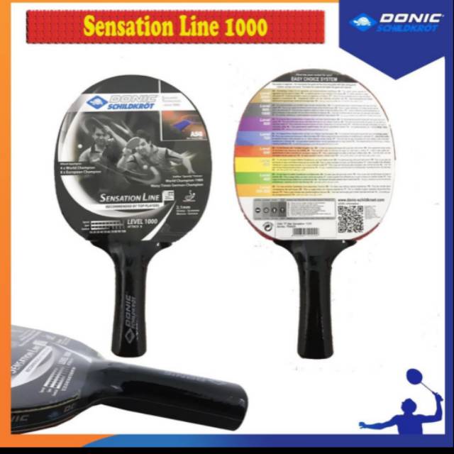 DONIC SCHILDKROT SENSITION LINE 1000 BAT BET PINGPONG TENIS MEJA