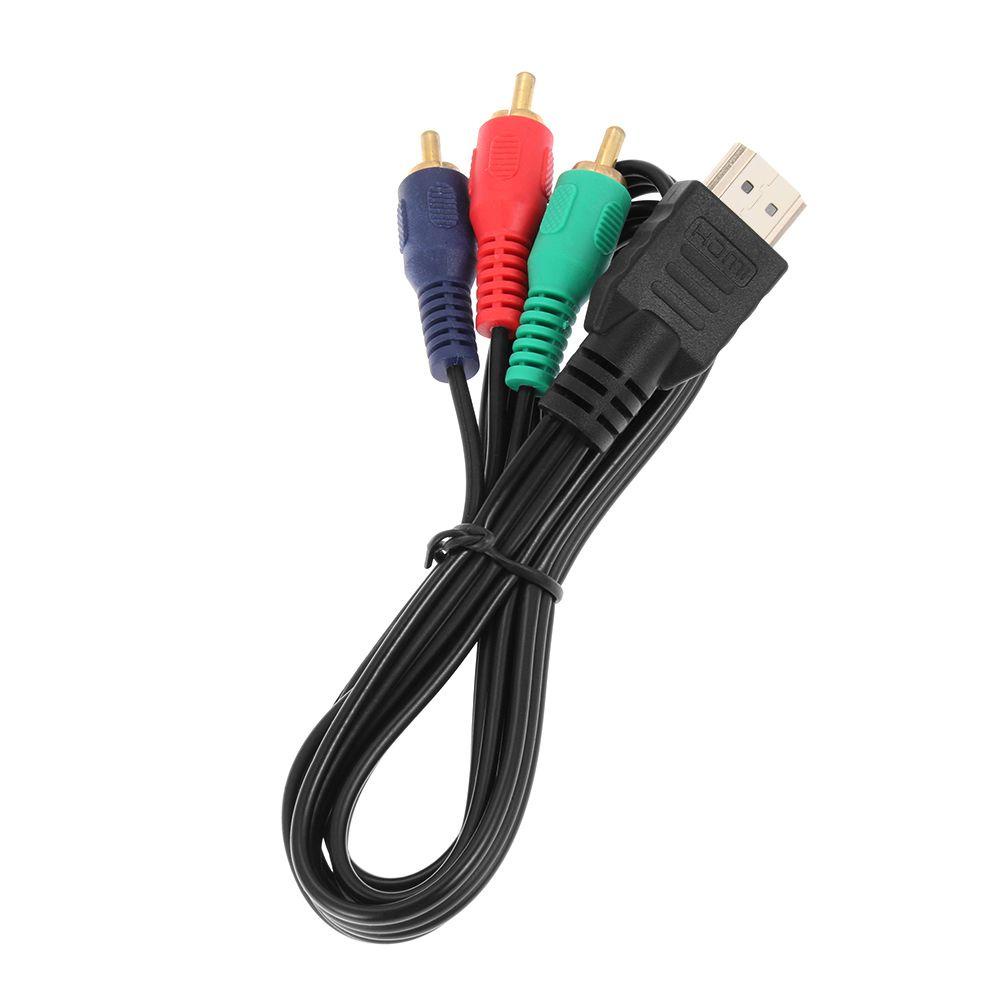 Top Video Audio AV Kabel TV Hitam Adaptor Multi Out