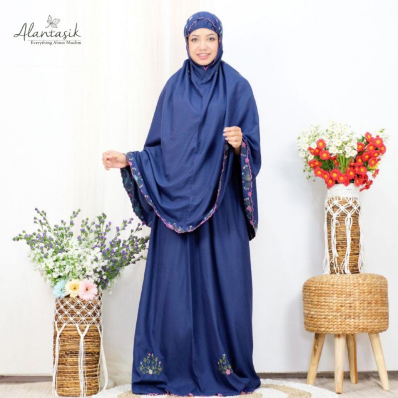 Alantasik mukena bordir handmade motif arwa R.10