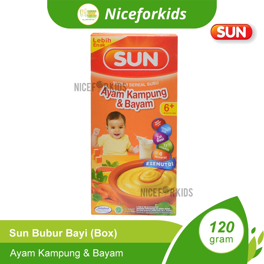 Sun Bubur Bayi 120 gram Box Aneka Rasa