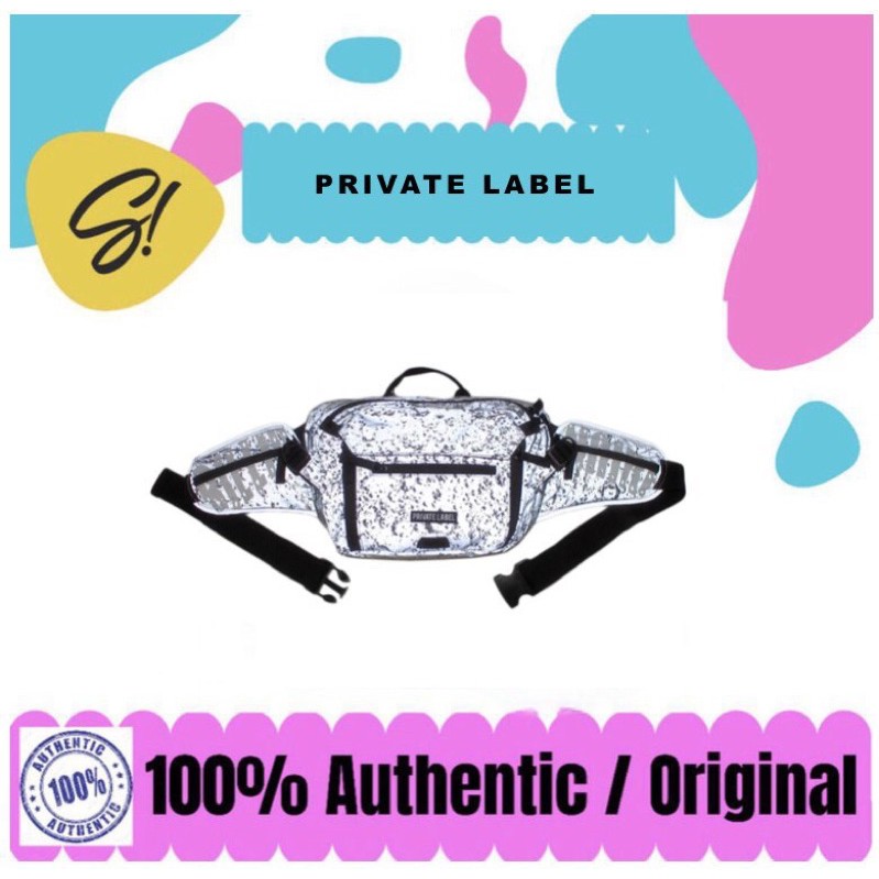 

Private Label x BBC Reflective 3M Grey Moon Waist Bag Tas Private Label Authentic