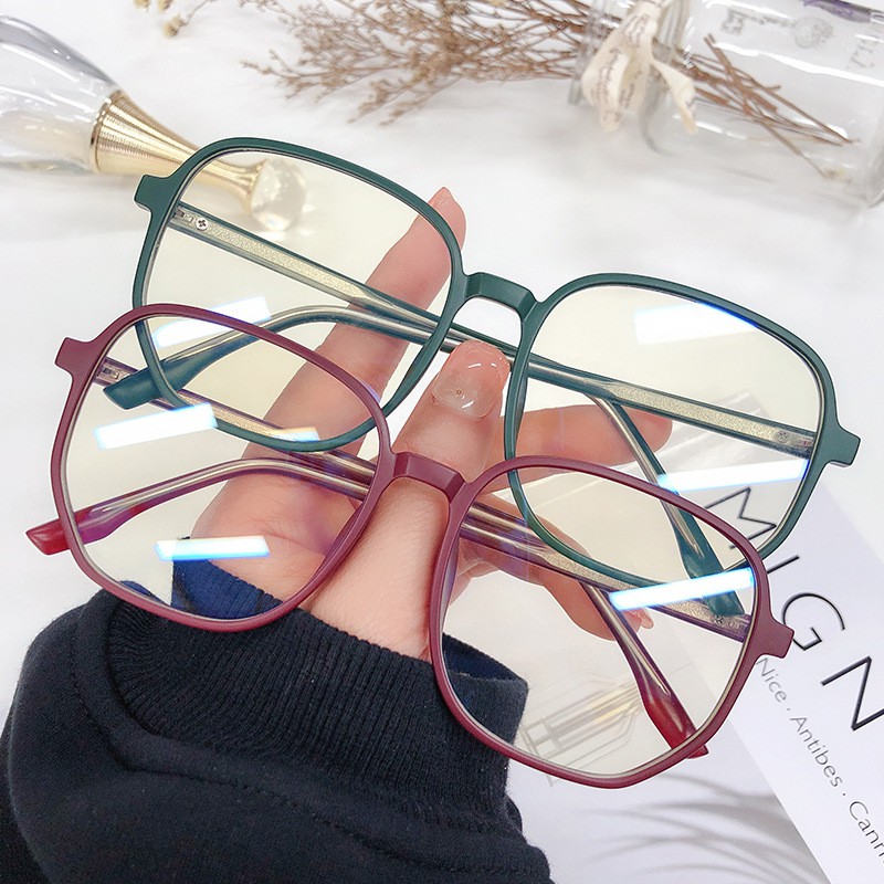 Kacamata TR90 Frame Material Gaya Anti Radiasi Komputer Fashion Eyeglasses Korean Wanita Pria