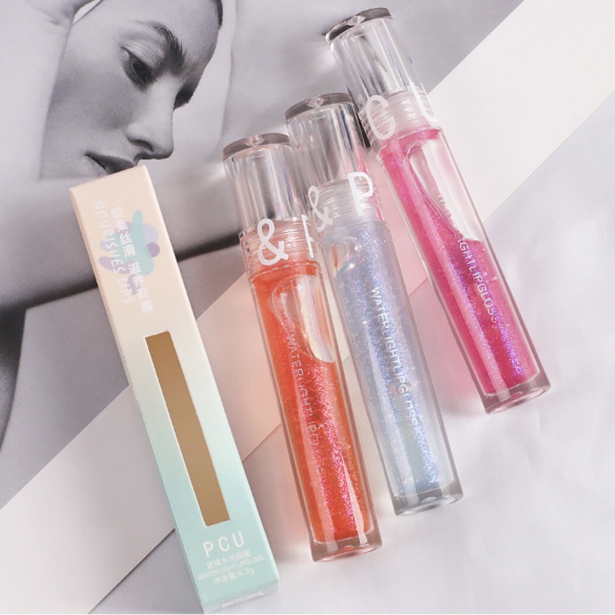 Lip Gloss Water Light Transparant Glasting Glossy Lipstick Lip Plumper Maxfine Korean XX057