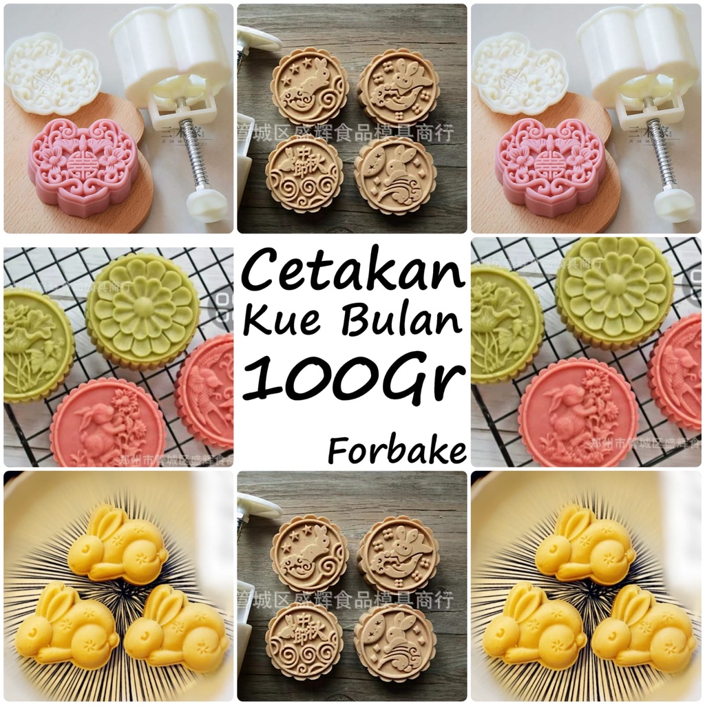 Cetakan Kue Bulan Moon Cake MoonCake Press Mold 100gr gram Cetakan Nastar