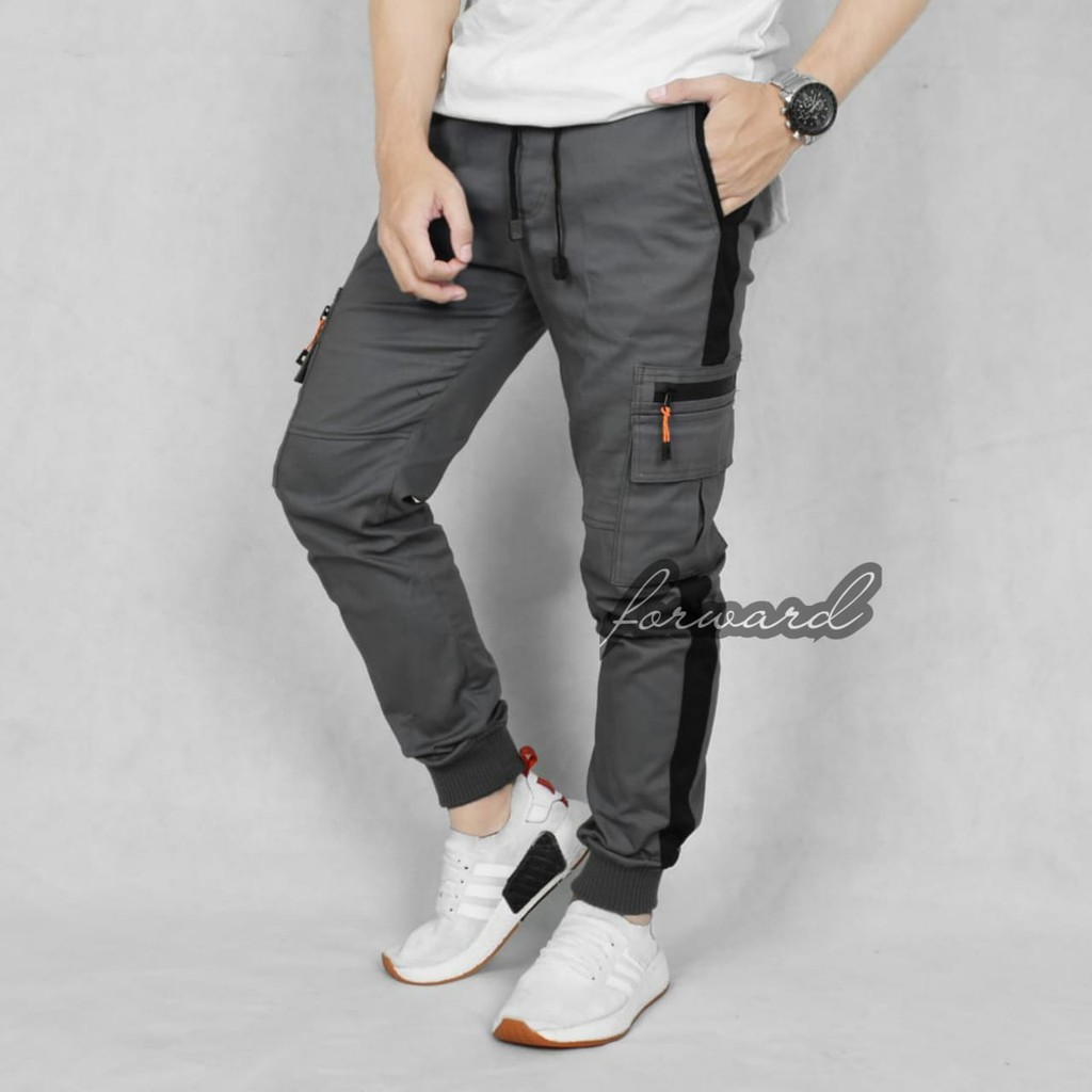 Celana jogger pakain pria/bawahan - Celana cargo joger jogger pria long list urban