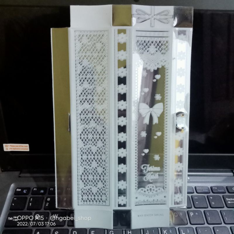 Mika Motif Untuk Kemasan Sendok Garpu - Box Mika Untuk Souvenir Sendok Garpu