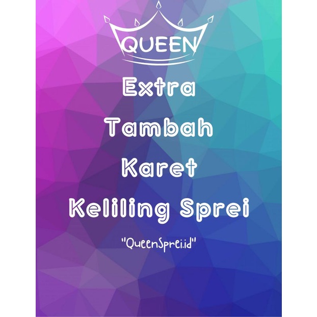 Extra + Karet Keliling Sprei Katun CVC || Tambah Karet Keliling | Sprei Full Karet