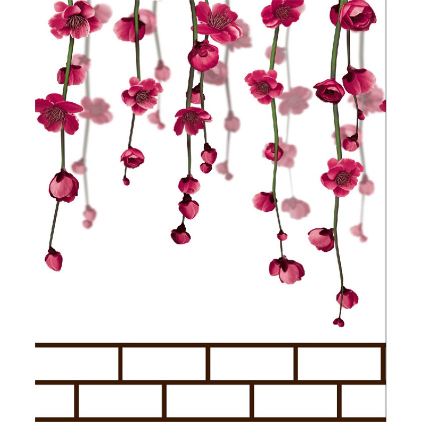 Wallpaper Motif Bunga Gantung 3 D Batu Shopee Indonesia