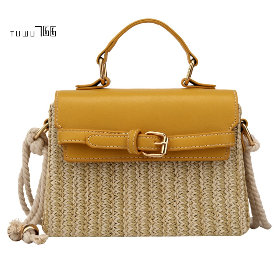 small straw crossbody bag