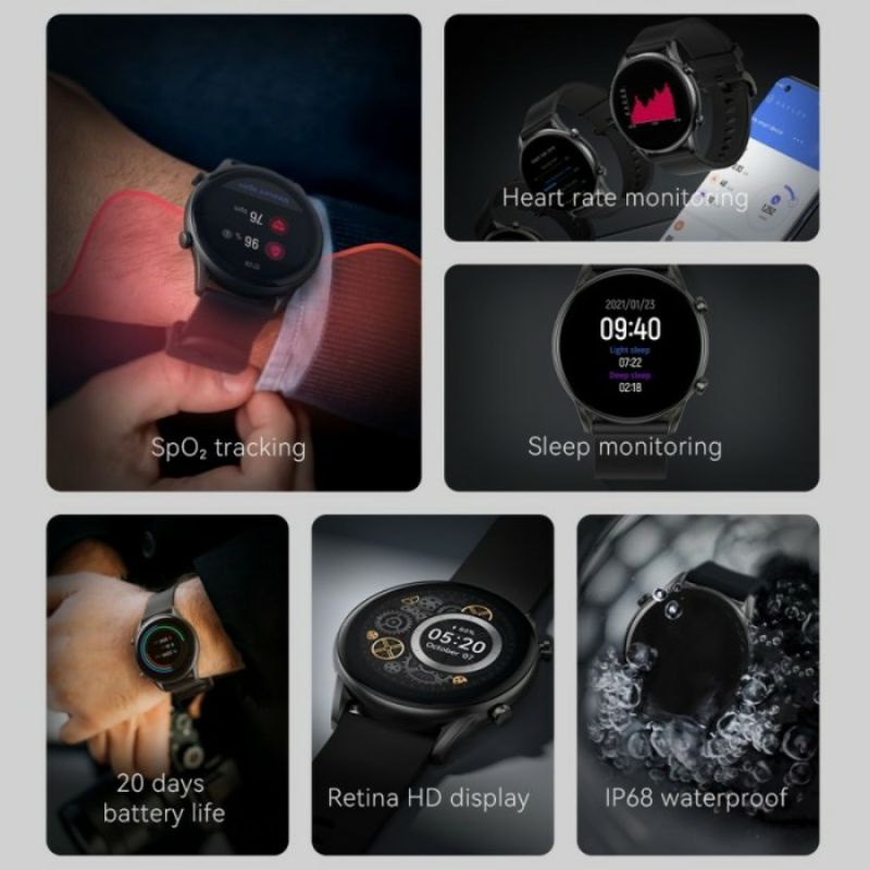 Haylou RT2 LS10 Smartwatch IP68 Sport SpO2 Smart Watch HD Display Original Garansi Resmi Jam Tangan Pintar