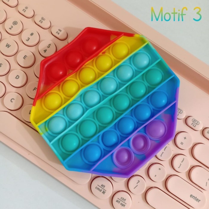 POP IT FIDGET TOY PUSH POP IT RAINBOW MAINAN EDUKASI STRESS RELEASE-MOTIF 03