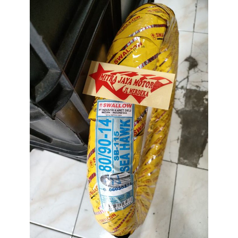 Ban Swallow seahawk ukuran 80 90 14 . ban matic ring 14 ukuran 80 90 14 tube type