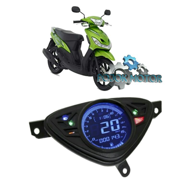 Speedometer Mio Sporty Digital Model Koso 7 Warna Ligth