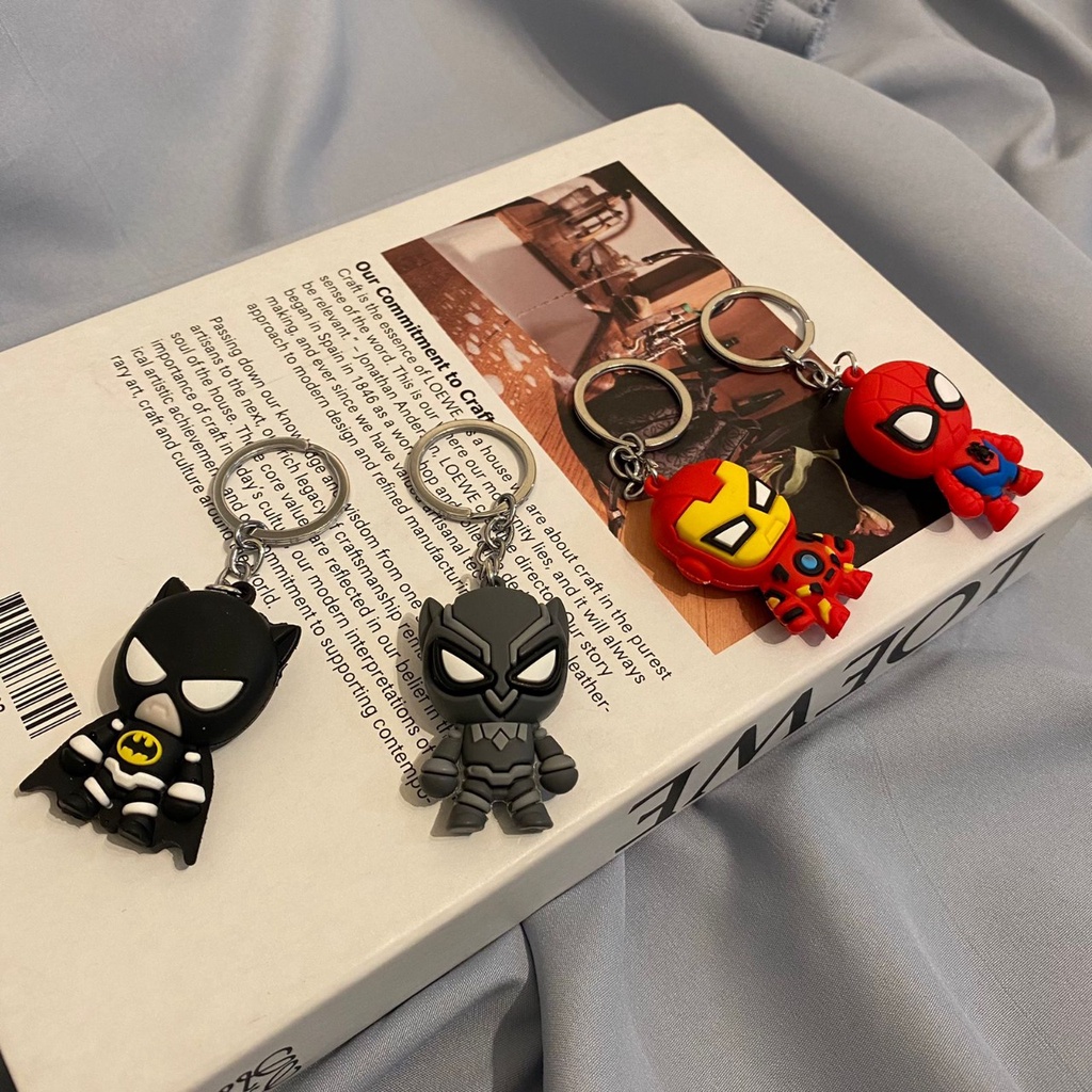 GANTUNGAN KUNCI SUPERHERO AVENGER MODEL TERBARU ADA 4 KARAKTER LENGKAP KEYCHAIN HERO BENTUK TERBARU UNIK LUCU BISA GROSIR DAN COD BEST PREMIUM QUALITY