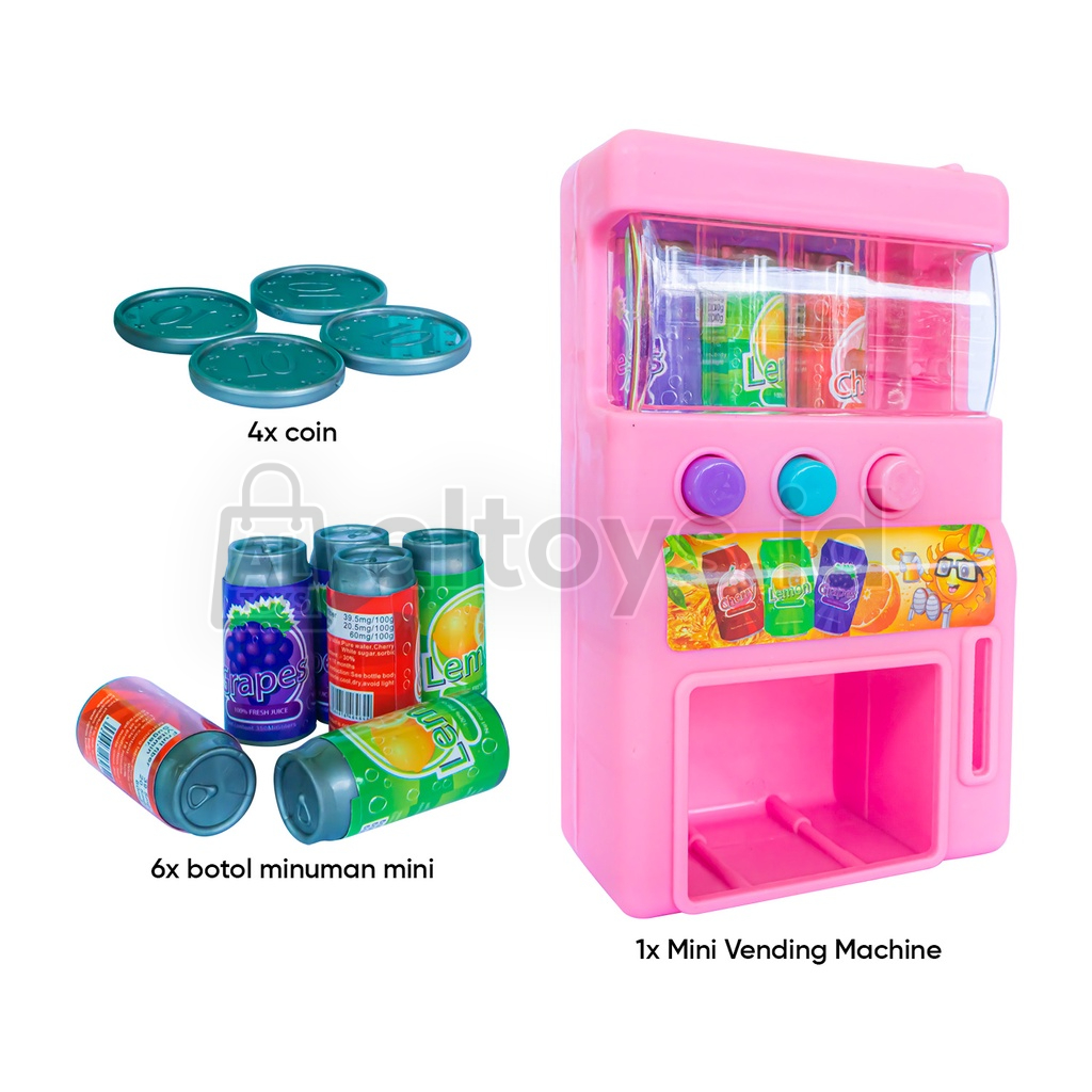 MAINAN MESIN VENDING MACHINE MAINAN MESIN MINUMAN OTOMATIS MAINAN ANAK PEREMPUAN MURAH SS1330