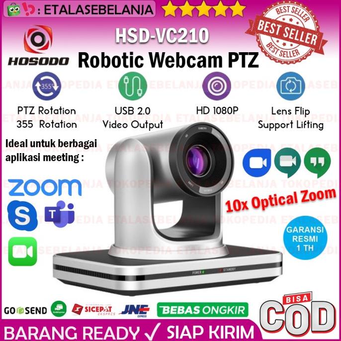 Conference Robotic Webcam PTZ 10X Optical Zoom FullHD Camera HSD-VC210