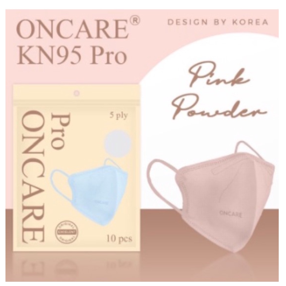 [MH] MASKER KN95 PRO ONCARE 5 PLY EMBOSS ONCARE ISI 10 PCS WARNA WARNI