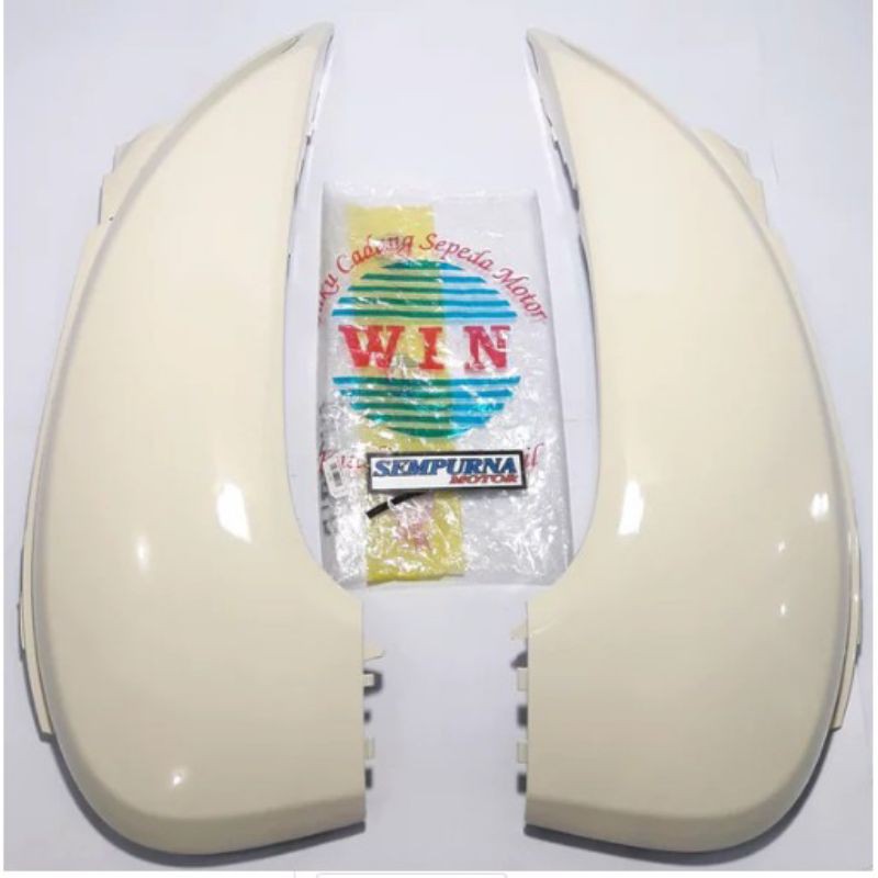 Cover Body Scoopy Fi 2014 2015 Warna Cream Krem Merek Win