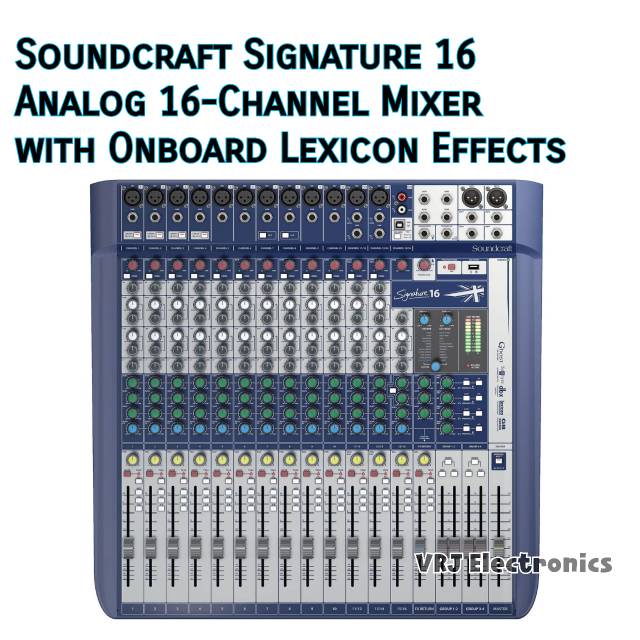 Mixer Audio Soundcraft Signature 16 Analog 16-Channel with Onboard Lexicon Effects Signature16