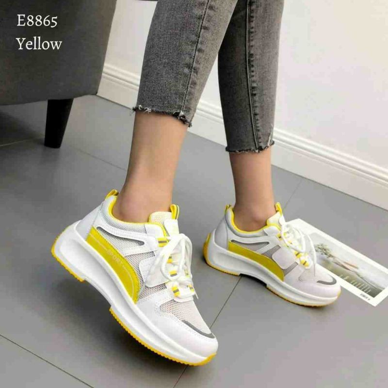 Sepatu Sneakers Sport Geove Brokat korea SGK #E8865