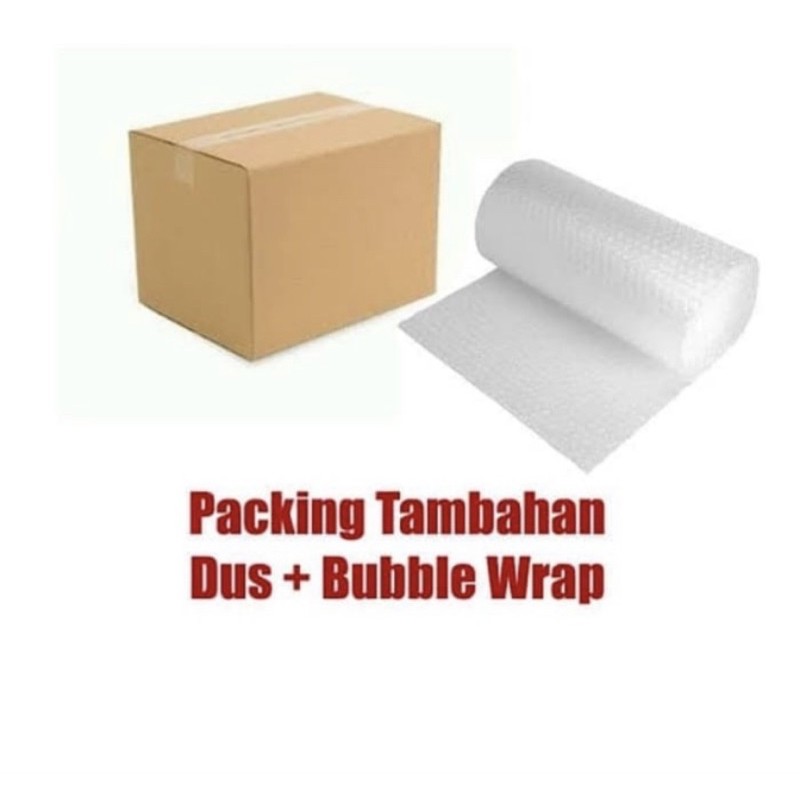 packing tambahan bubble wrap paket aman